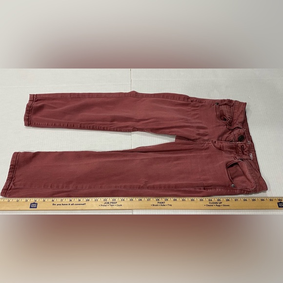 SO Womens Capri Red Pants Size 3 - Picture 4 of 7